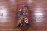 Blue Turkmen Ersari Hand Knotted Wool Rug - 6' 7" X 9' 7" - Golden Nile