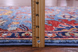 Blue Persian Fine Serapi Handmade Wool Runner Rug - 2' 9" X 9' 6" - Golden Nile