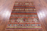 Khorjin Persian Gabbeh Hand Knotted Wool Rug - 3' 10" X 6' 0" - Golden Nile