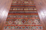 Khorjin Persian Gabbeh Hand Knotted Wool Rug - 3' 10" X 6' 0" - Golden Nile
