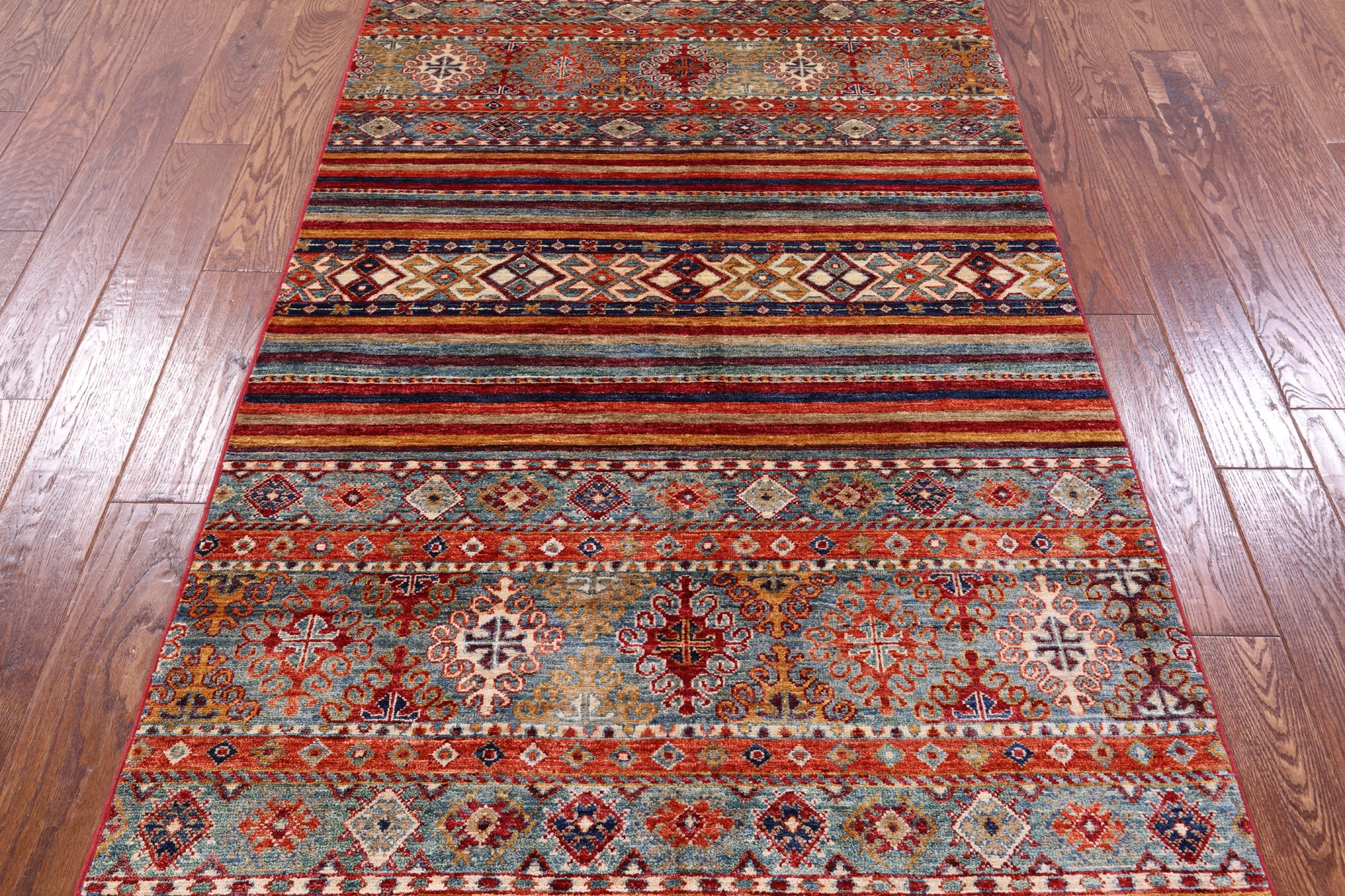 Khorjin Persian Gabbeh Hand Knotted Wool Rug - 3' 10" X 6' 0" - Golden Nile