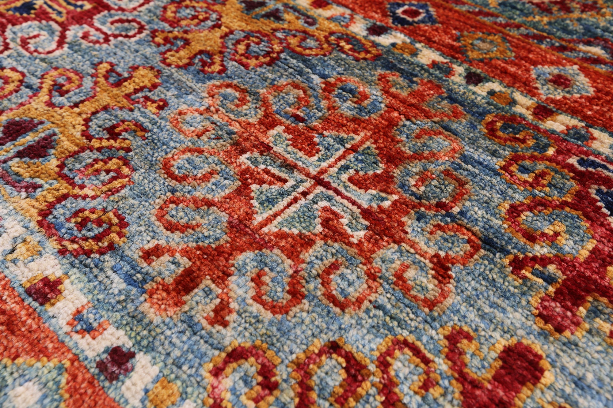 Khorjin Persian Gabbeh Hand Knotted Wool Rug - 3' 10" X 6' 0" - Golden Nile