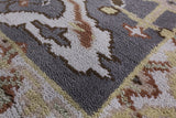 Grey Turkish Oushak Hand Knotted Wool Runner Rug - 2' 7" X 10' 0" - Golden Nile
