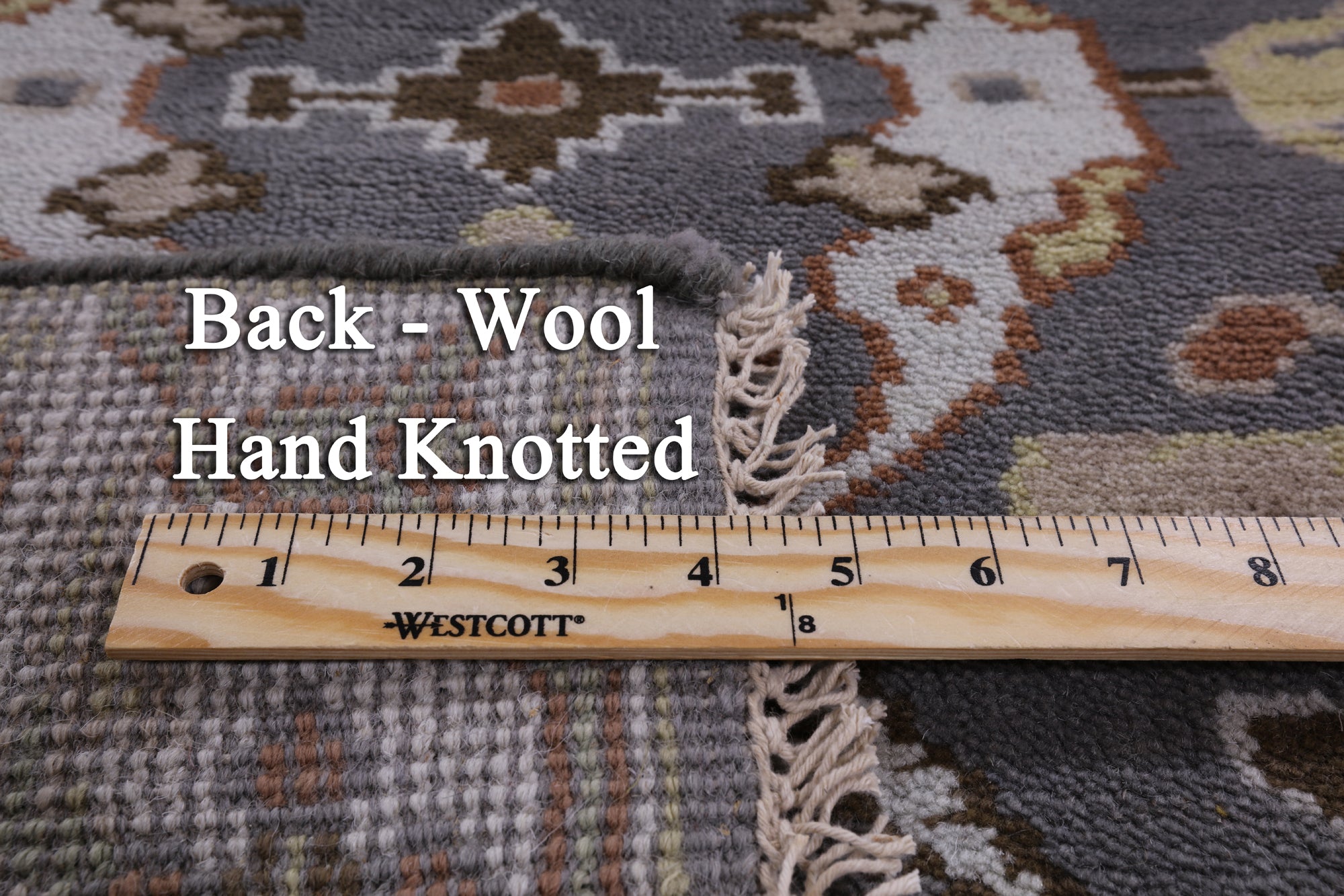 Grey Turkish Oushak Hand Knotted Wool Runner Rug - 2' 7" X 10' 0" - Golden Nile