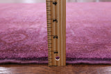 Pink Full Pile Overdyed Hand Knotted Wool Rug - 5' 5" X 7' 9" - Golden Nile