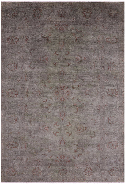 Full Pile Overdyed Hand Knotted Wool Rug - 5' 4" X 7' 8" - Golden Nile
