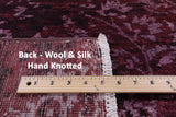 Contemporary Handmade Wool & Silk Rug - 4' 10" X 7' 7" - Golden Nile