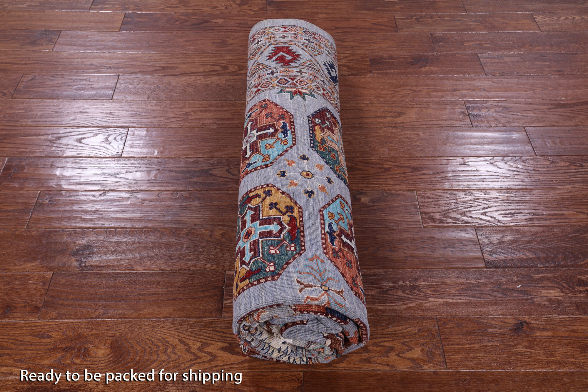 Turkmen Ersari Hand Knotted Wool Rug - 6' 10" X 9' 10" - Golden Nile