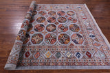 Turkmen Ersari Hand Knotted Wool Rug - 6' 10" X 9' 10" - Golden Nile