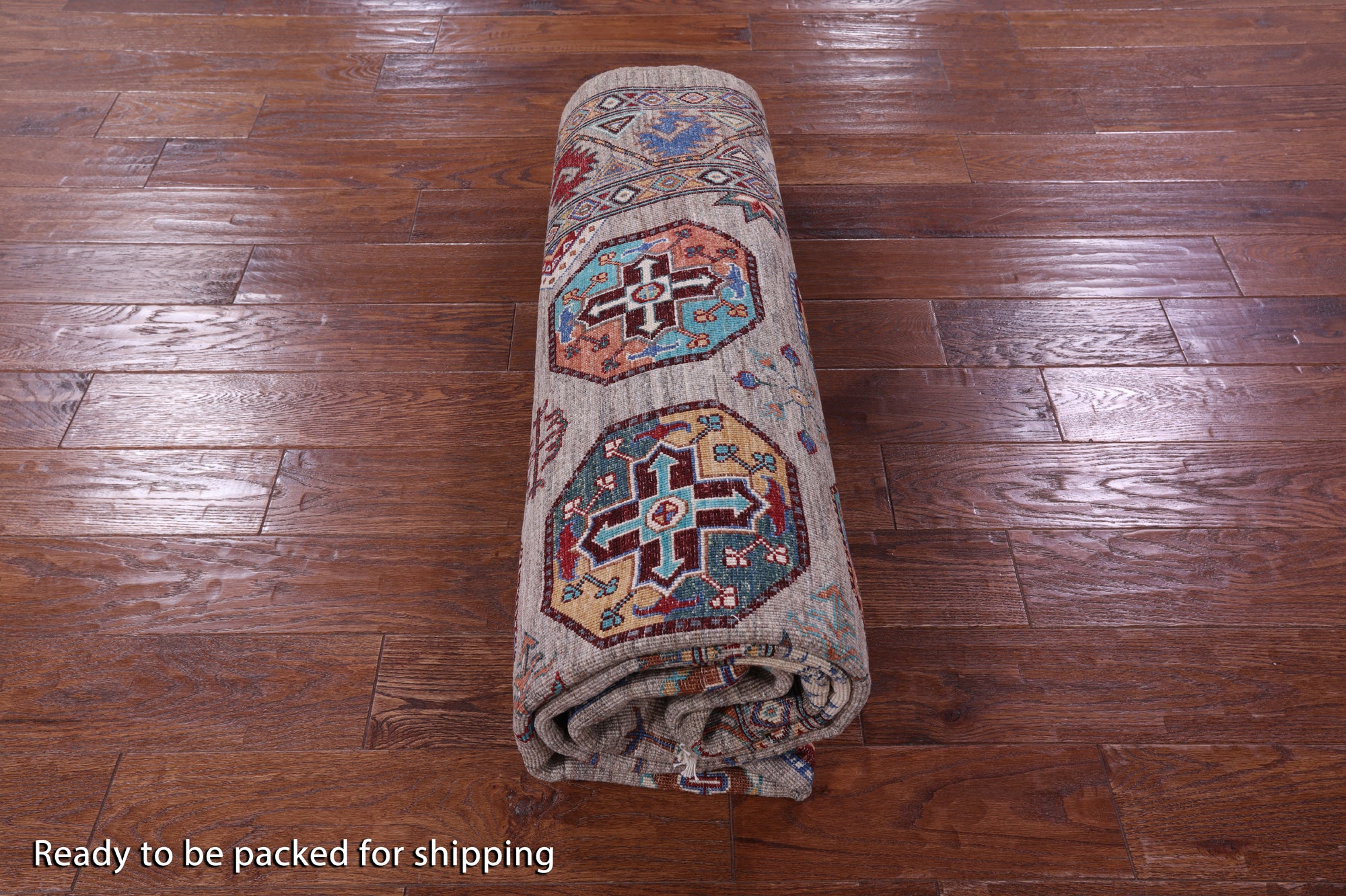 Turkmen Ersari Hand Knotted Wool Rug - 6' 1" X 8' 8" - Golden Nile