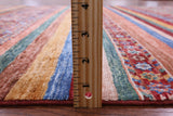 Khorjin Persian Gabbeh Hand Knotted Wool Rug - 5' 7" X 8' 6" - Golden Nile