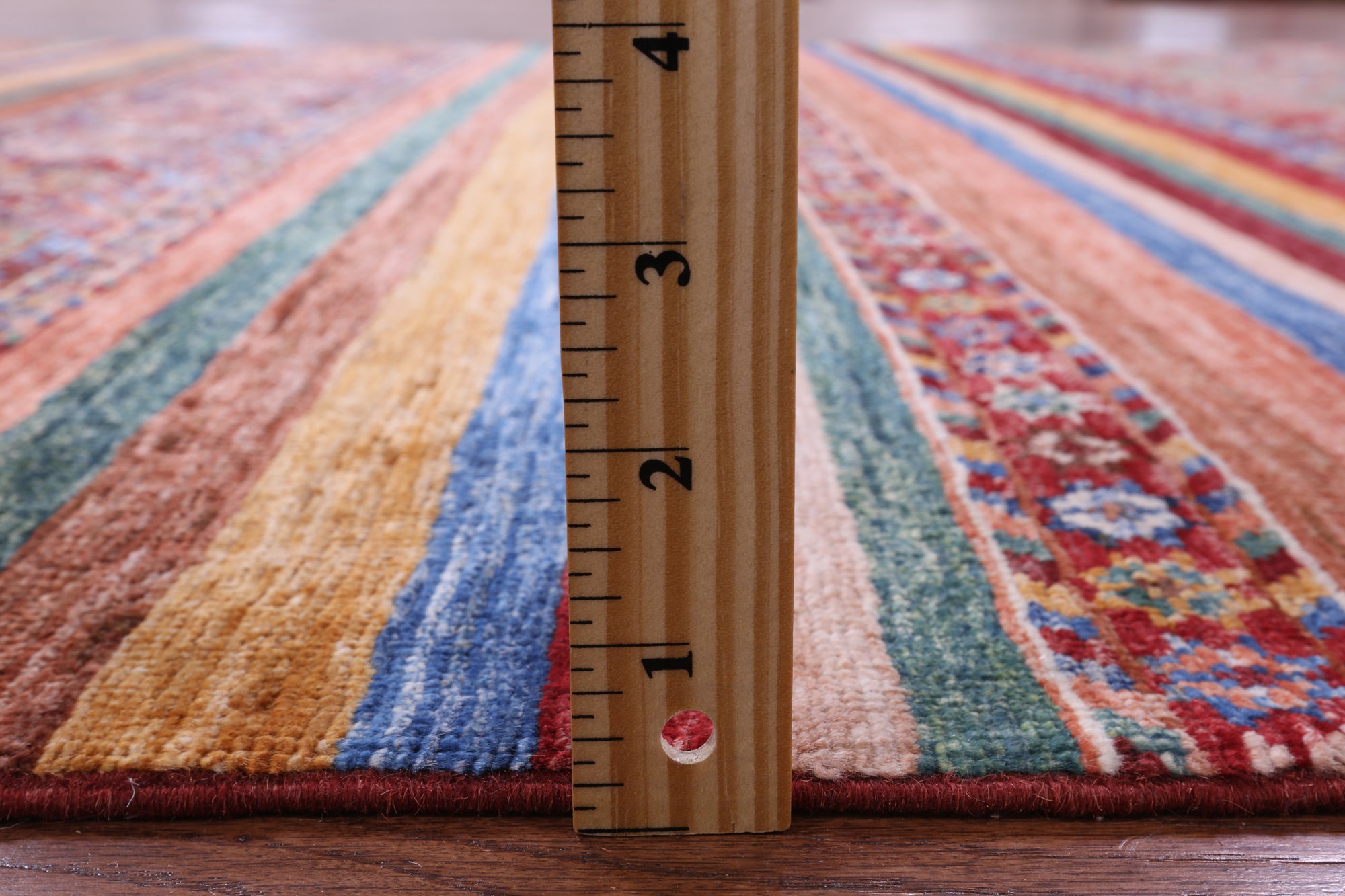 Khorjin Persian Gabbeh Hand Knotted Wool Rug - 5' 7" X 8' 6" - Golden Nile