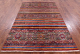 Khorjin Persian Gabbeh Hand Knotted Wool Rug - 5' 7" X 8' 6" - Golden Nile