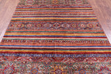 Khorjin Persian Gabbeh Hand Knotted Wool Rug - 5' 7" X 8' 6" - Golden Nile