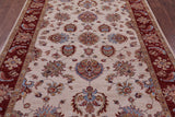 Ivory Persian Tabriz Hand Knotted Wool Rug - 5' 7" X 7' 8" - Golden Nile