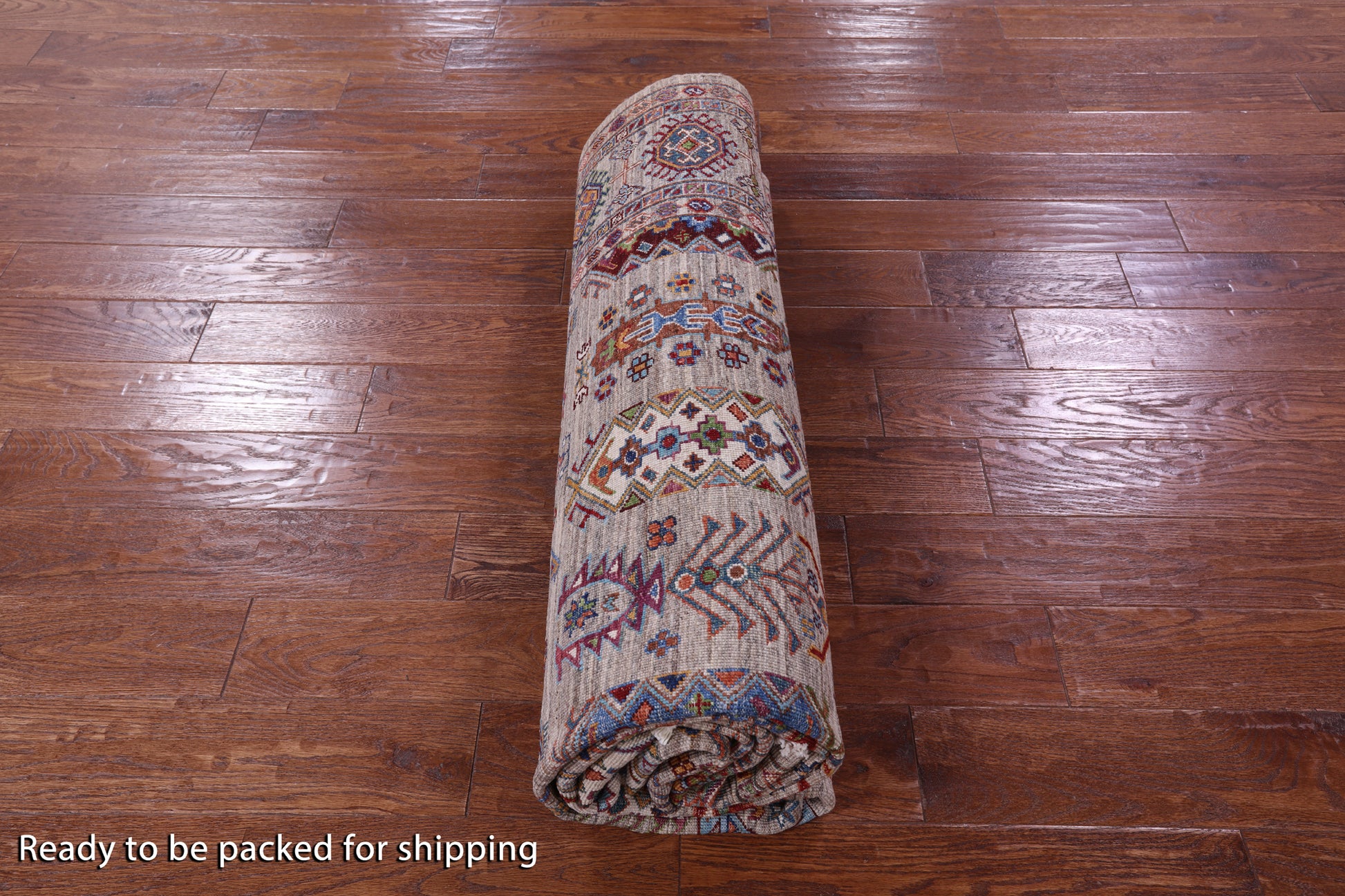 Turkmen Ersari Handmade Wool Rug - 6' 9" X 9' 9" - Golden Nile
