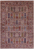 Turkmen Ersari Handmade Wool Rug - 6' 9" X 9' 9" - Golden Nile