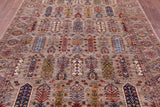 Turkmen Ersari Handmade Wool Rug - 6' 9" X 9' 9" - Golden Nile