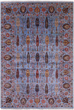 Blue Persian Ziegler Hand Knotted Wool Rug - 6' 10" X 9' 8" - Golden Nile
