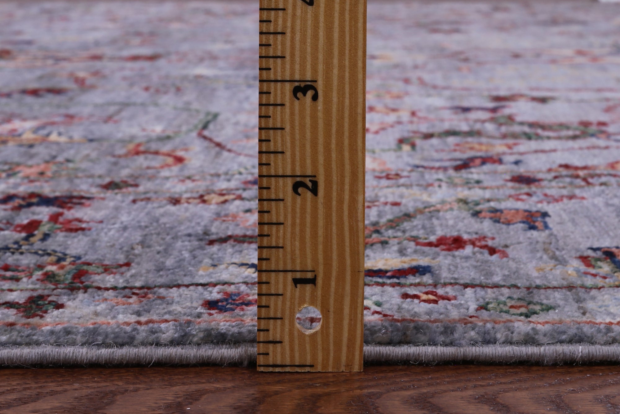 Grey Peshawar Hand Knotted Wool Rug - 5' 8" X 7' 10" - Golden Nile