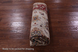 Ivory Persian Tabriz Hand Knotted Wool Rug - 5' 7" X 8' 4" - Golden Nile