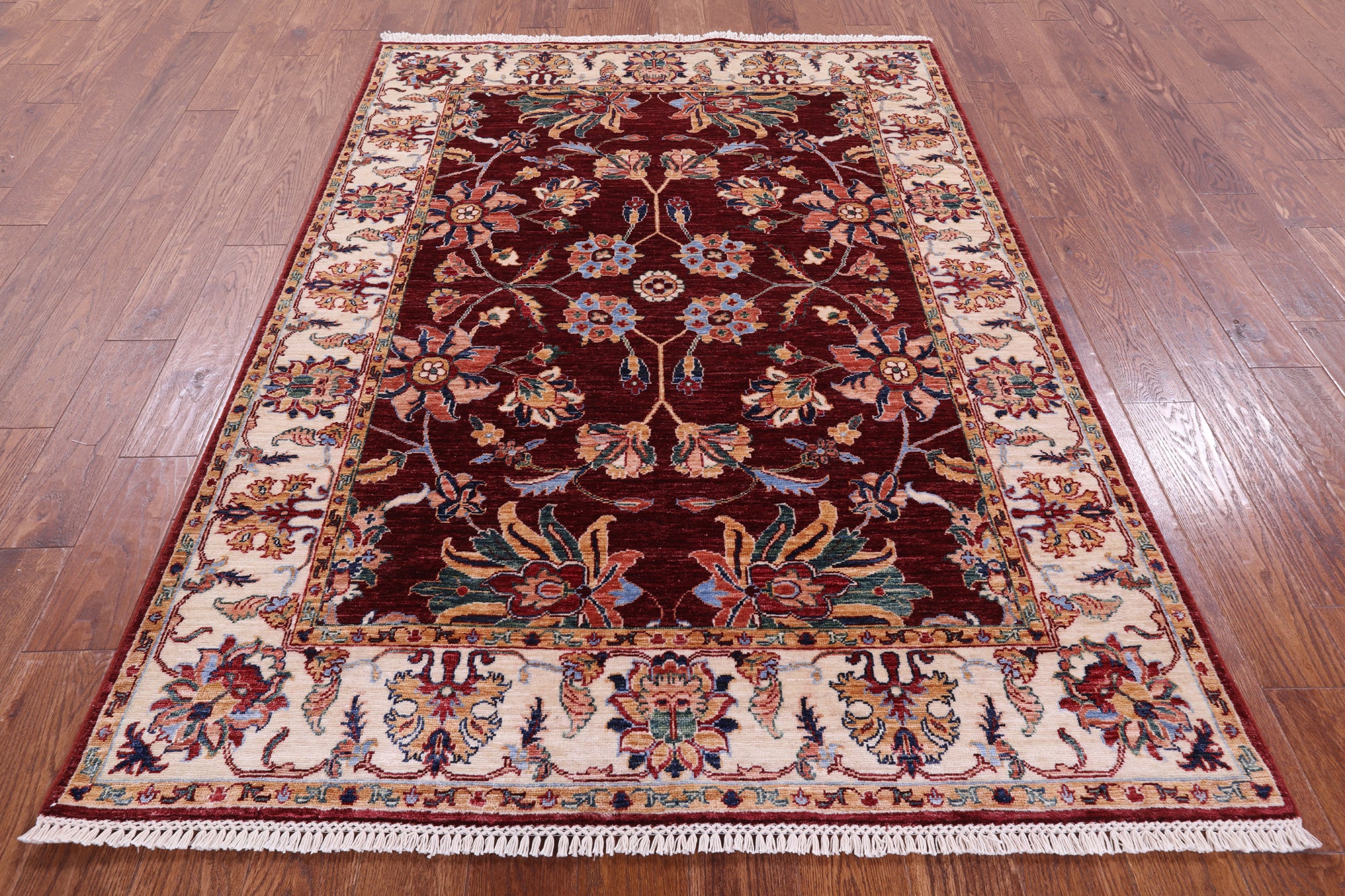Persian Tabriz Handmade Wool Rug - 4' 10" X 6' 8" - Golden Nile