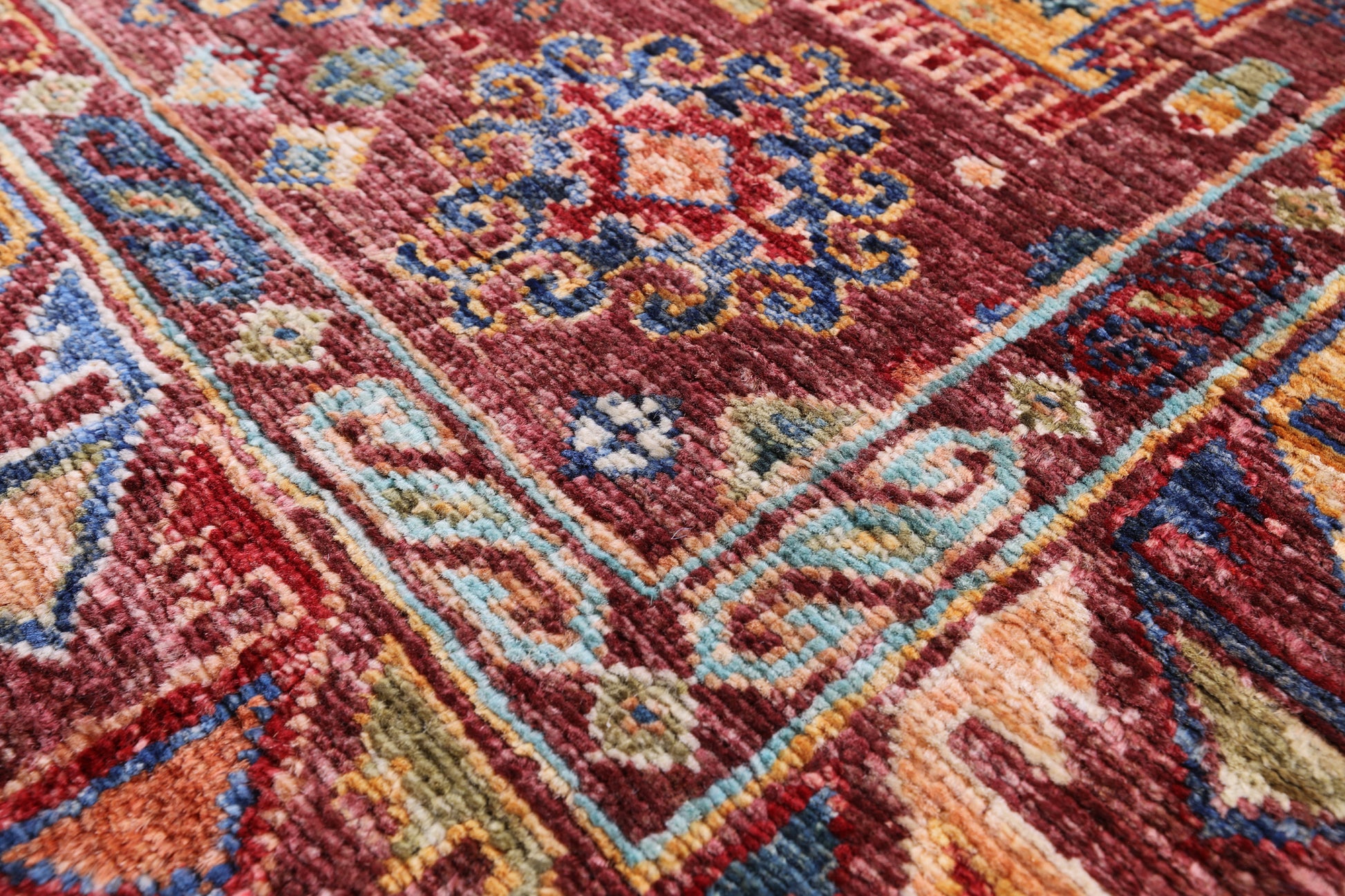 Turkmen Ersari Handmade Wool Rug - 4' 1" X 5' 9" - Golden Nile