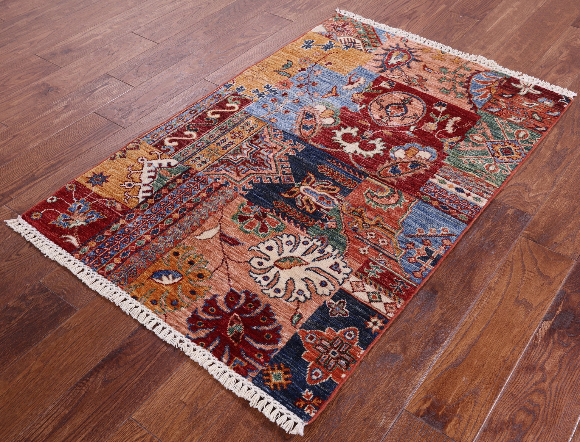 Super Kazak Hand Knotted Wool Rug - 2' 9" X 4' 3" - Golden Nile
