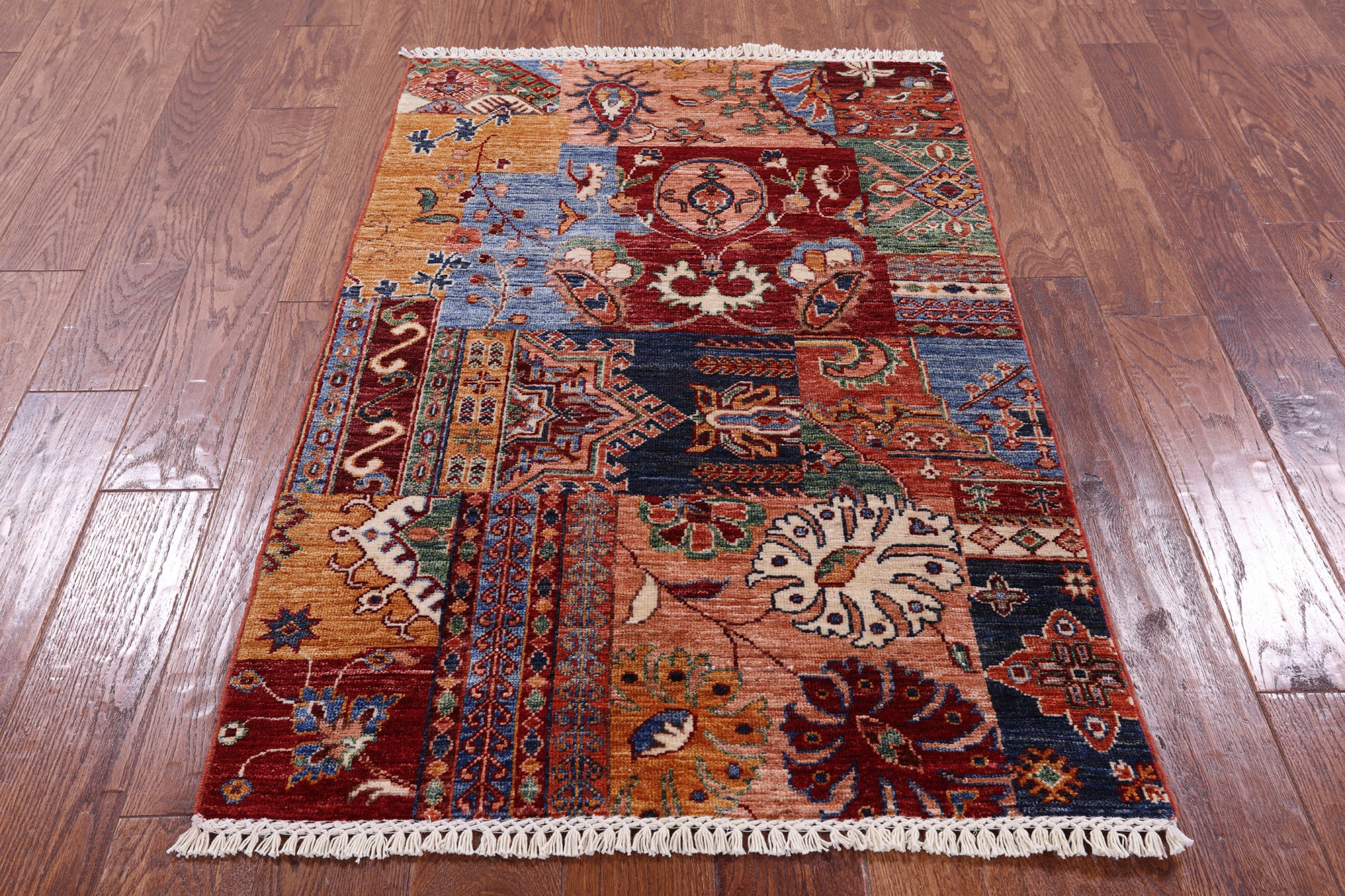 Super Kazak Hand Knotted Wool Rug - 2' 9" X 4' 3" - Golden Nile