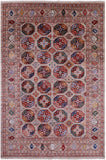 Turkmen Ersari Hand Knotted Wool Rug - 6' 9" X 10' 4" - Golden Nile
