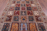 Garden Design Persian Hand Knotted Wool Rug - 6' 8" X 10' 0" - Golden Nile
