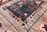 Garden Design Persian Hand Knotted Wool Rug - 6' 8" X 10' 0" - Golden Nile