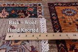 Garden Design Persian Hand Knotted Wool Rug - 6' 8" X 10' 0" - Golden Nile