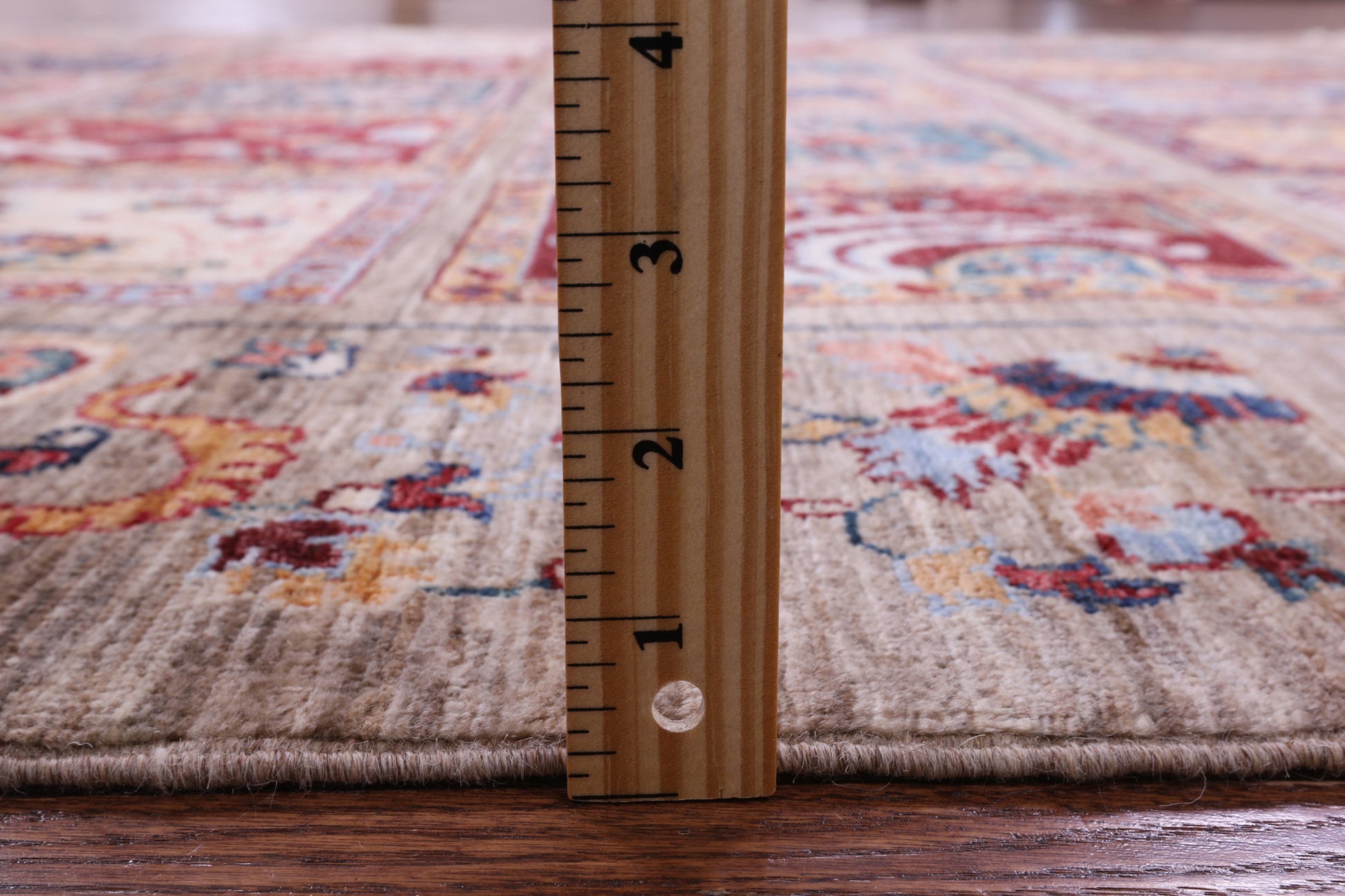 Garden Design Persian Hand Knotted Wool Rug - 6' 8" X 10' 0" - Golden Nile