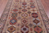 Turkmen Ersari Handmade Wool Rug - 5' 7" X 7' 9" - Golden Nile