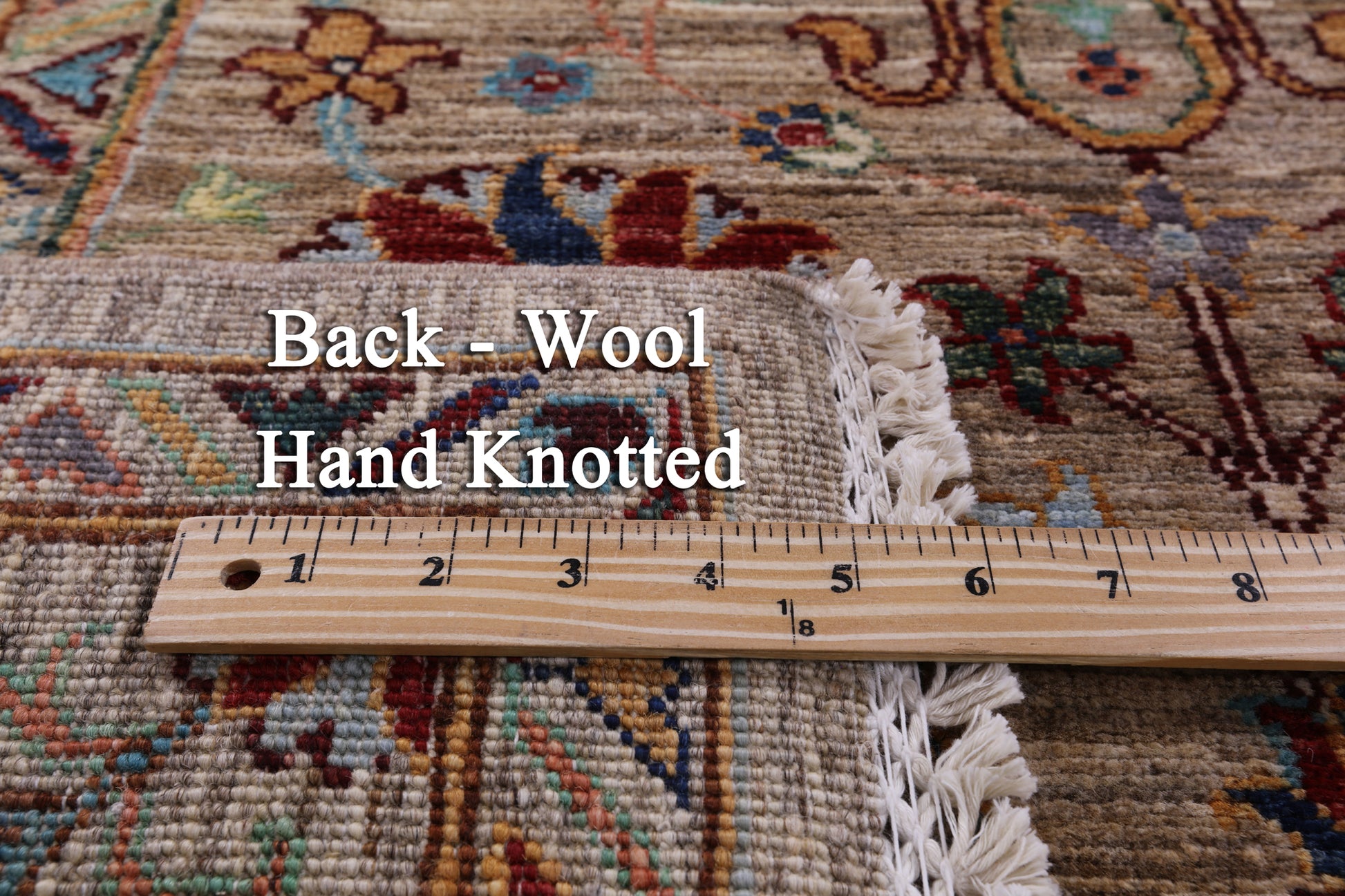 Peshawar Hand Knotted Wool Rug - 5' 9" X 7' 11" - Golden Nile