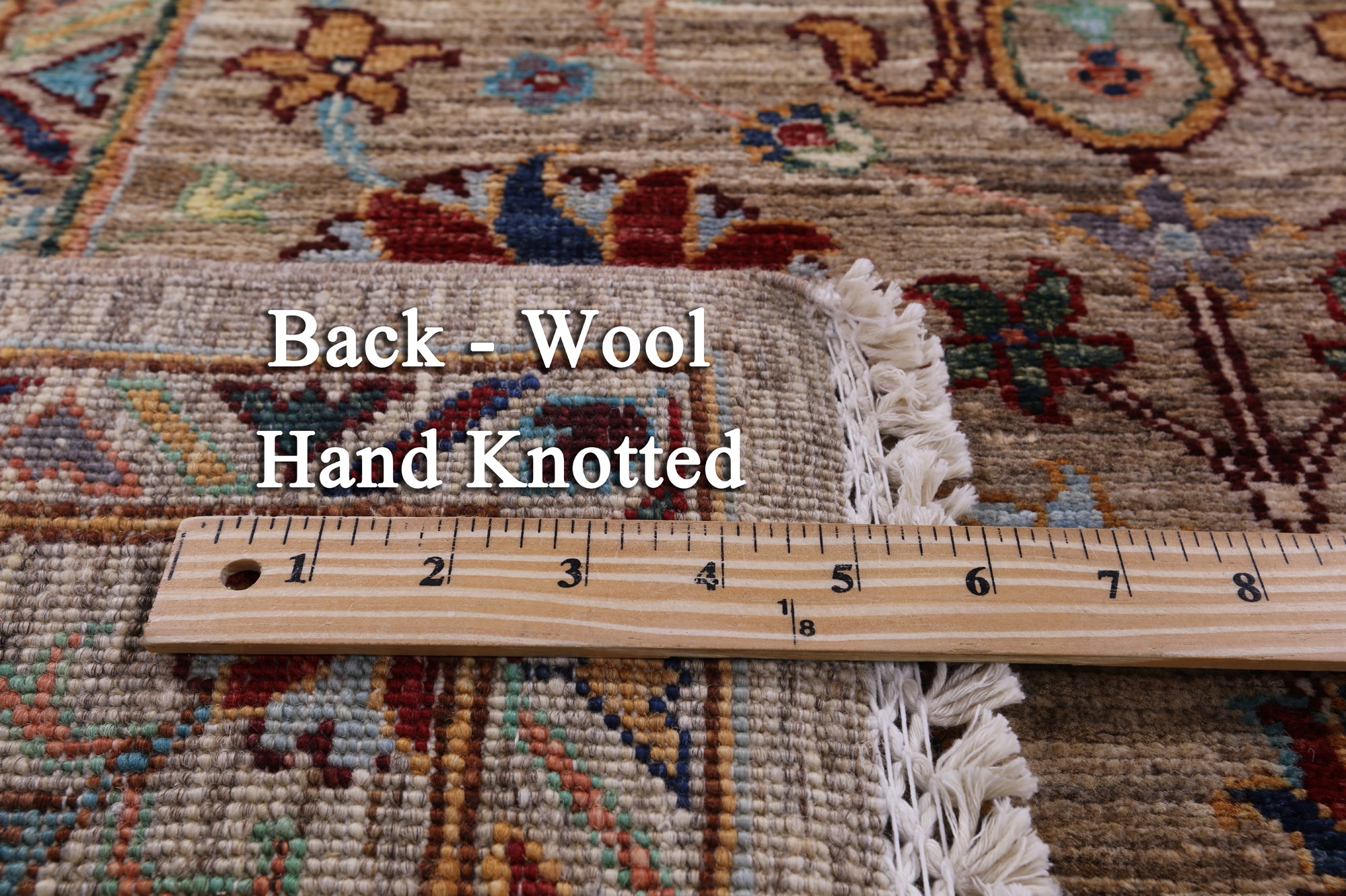 Peshawar Hand Knotted Wool Rug - 5' 9" X 7' 11" - Golden Nile