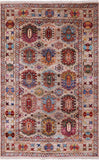 Turkmen Ersari Hand Knotted Wool Rug - 4' 1" X 6' 3" - Golden Nile