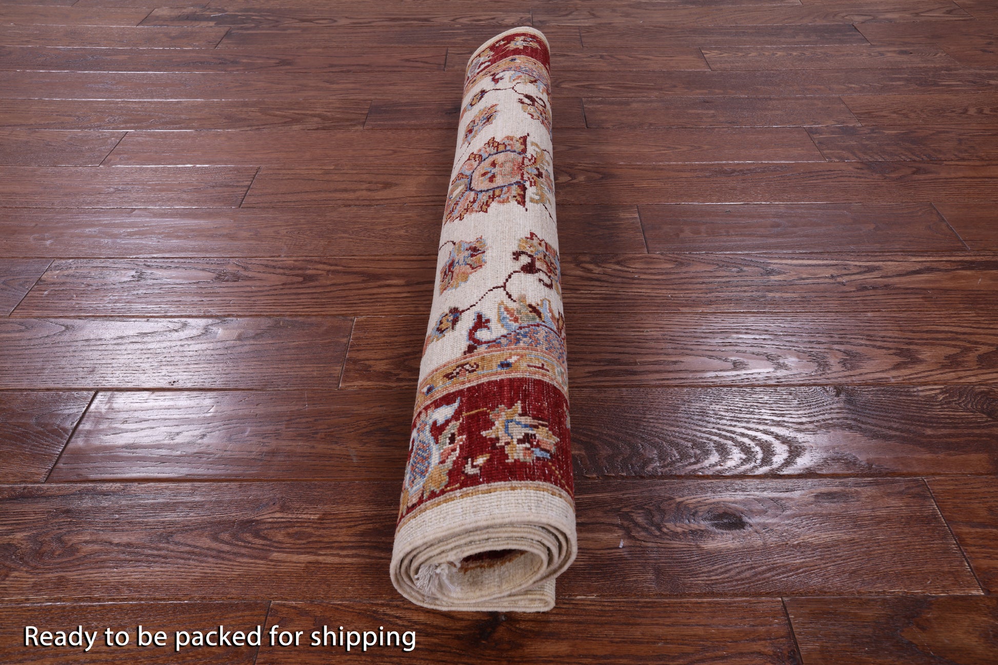 Ivory Persian tabriz Hand Knotted Wool Rug - 3' 4" X 5' 2" - Golden Nile