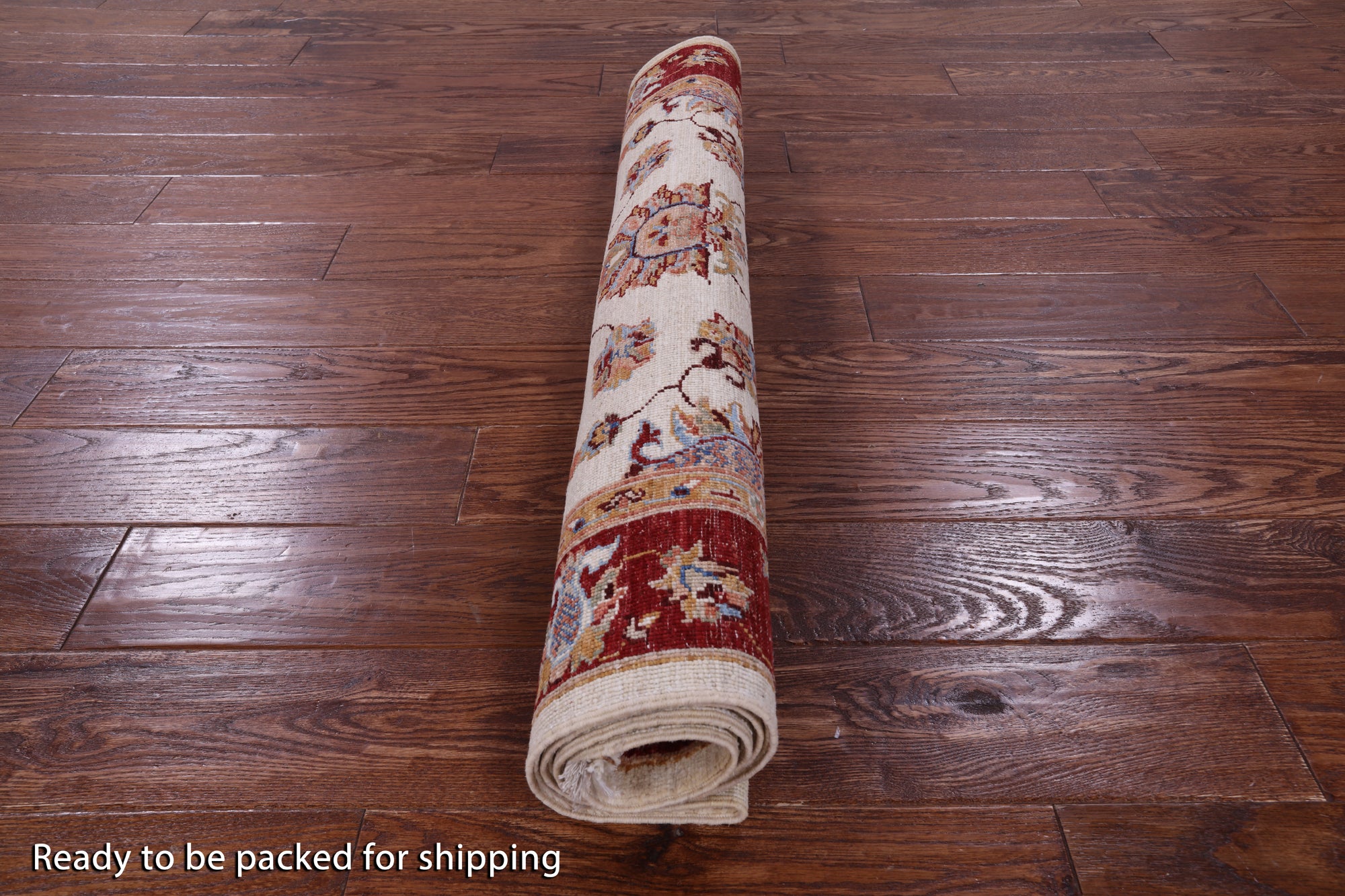 Ivory Persian tabriz Hand Knotted Wool Rug - 3' 4" X 5' 2" - Golden Nile