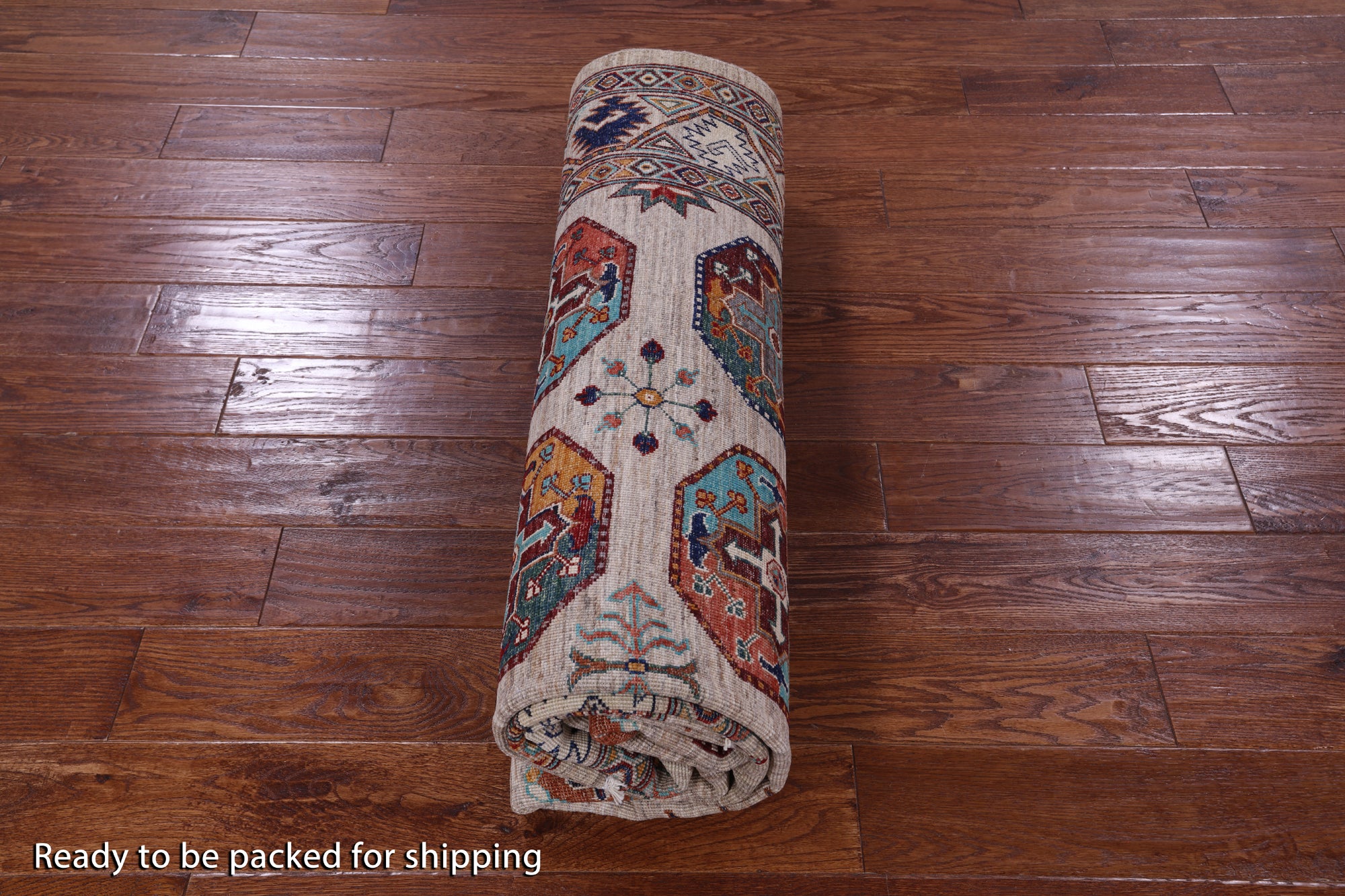 Turkmen Ersari Hand Knotted Wool Rug - 6' 3" X 8' 10" - Golden Nile