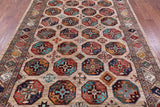 Turkmen Ersari Hand Knotted Wool Rug - 6' 3" X 8' 10" - Golden Nile