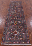 Grey Peshawar Hand Knotted Wool Runner Rug - 2' 8" X 9' 9" - Golden Nile
