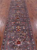 Grey Peshawar Hand Knotted Wool Runner Rug - 2' 8" X 9' 9" - Golden Nile