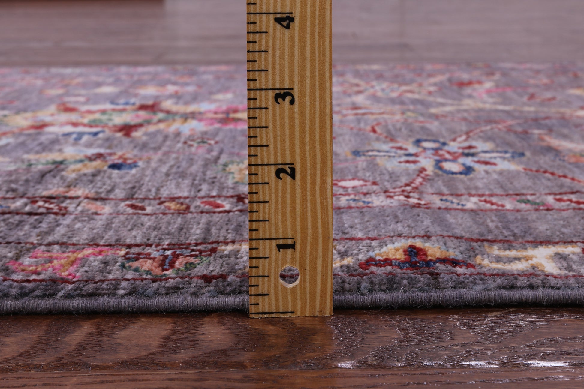 Grey Peshawar Hand Knotted Wool Runner Rug - 2' 8" X 9' 9" - Golden Nile