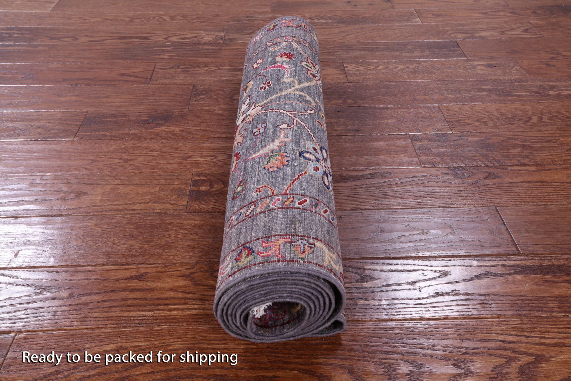 Grey Peshawar Hand Knotted Wool Runner Rug - 2' 8" X 9' 9" - Golden Nile
