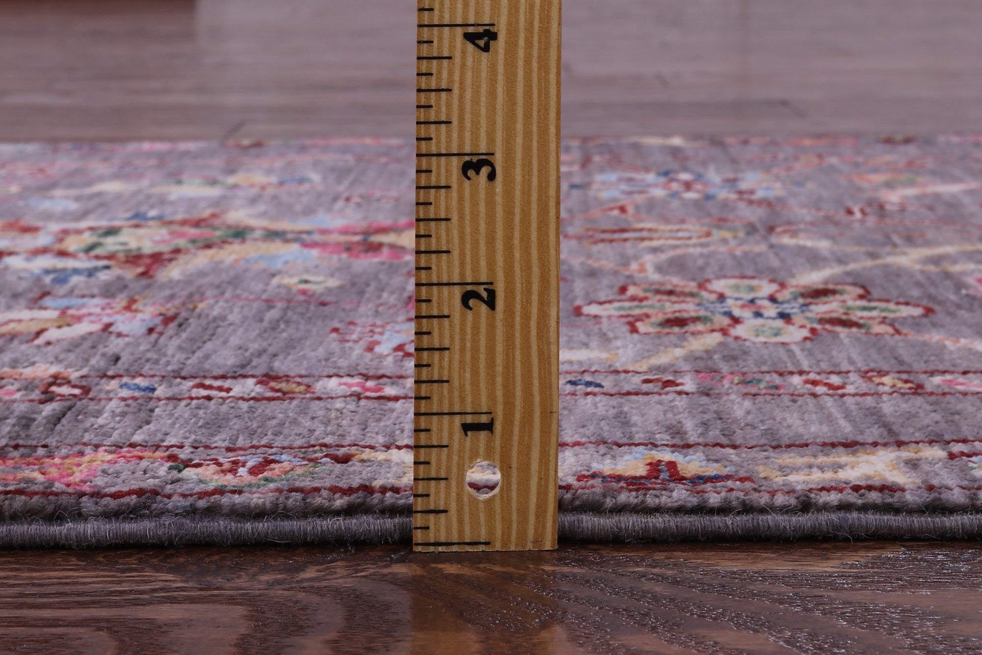 Grey Peshawar Hand Knotted Wool Runner Rug - 2' 8" X 9' 9" - Golden Nile