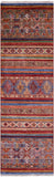 Khorjin Persian Gabbeh Hand Knotted Wool Runner Rug - 2' 7" X 8' 5" - Golden Nile