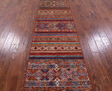 Khorjin Persian Gabbeh Hand Knotted Wool Runner Rug - 2' 7" X 8' 5" - Golden Nile