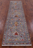 Grey Peshawar Handmade Wool Runner Rug - 2' 7" X 10' 2" - Golden Nile